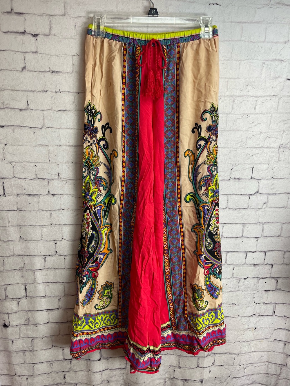Flying tomato size small palazzo pants bright colorful